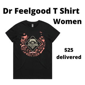 
            
                Load image into Gallery viewer, Dr Feelgood T Shirt - Women
            
        